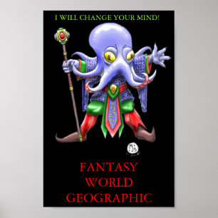 PÓSTER MUNDO DE FANTASÍA DE LA MENTE FLAYER DE
