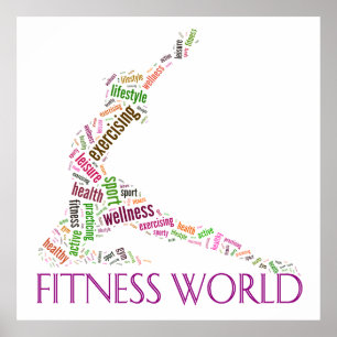 Póster Mundo de fitness