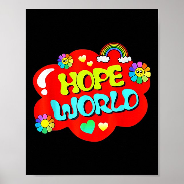 Póster Mundo de la Esperanza Colorida (Frente)