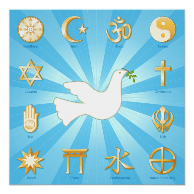 Póster Mundo de la Paz (Anverso)