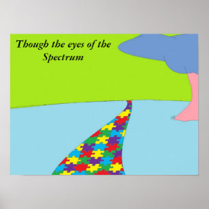 Póster mundo del autismo