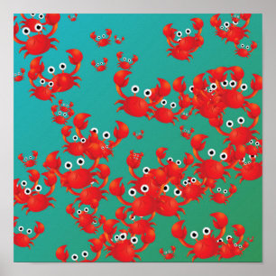 Póster Mundo del cangrejo