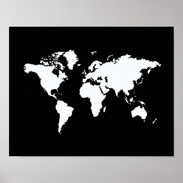Póster Mundo Elegante Negro (Frente)