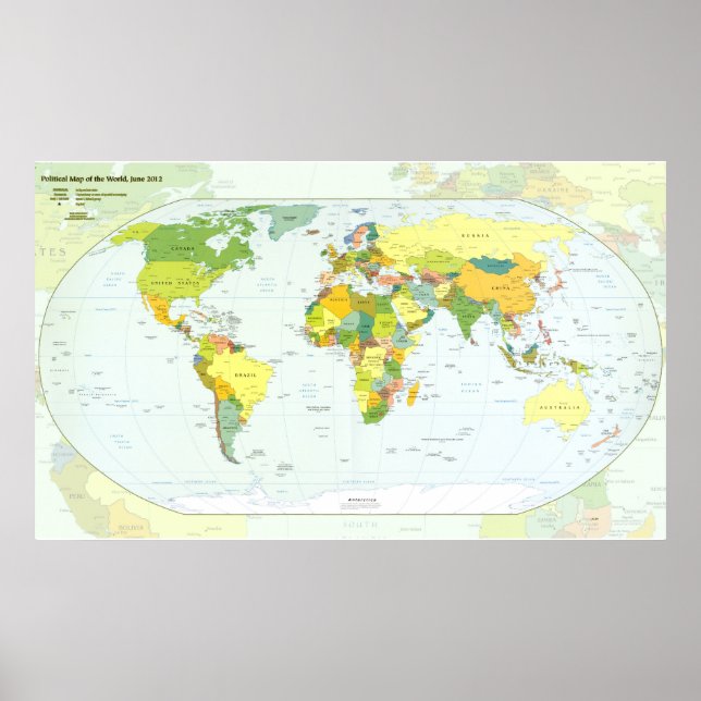 Póster mundo+mapa+globo+país+atlas (Frente)