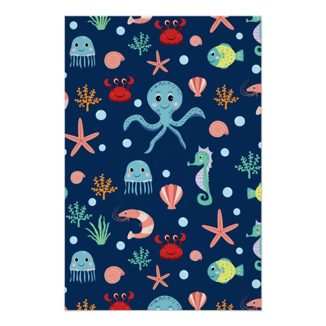 Póster Mundo Marino (Anverso)