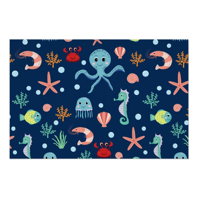 Póster Mundo Marino (Anverso)