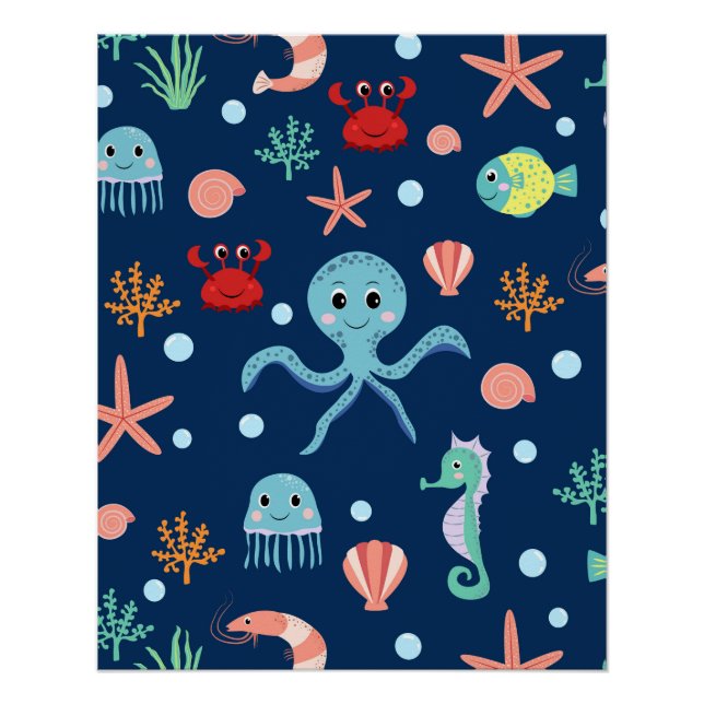 Póster Mundo Marino (Anverso)