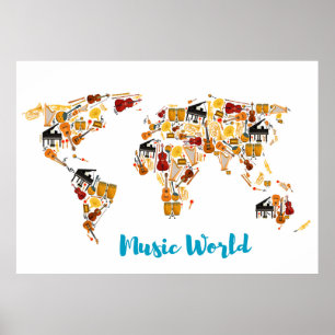Póster Mundo musical