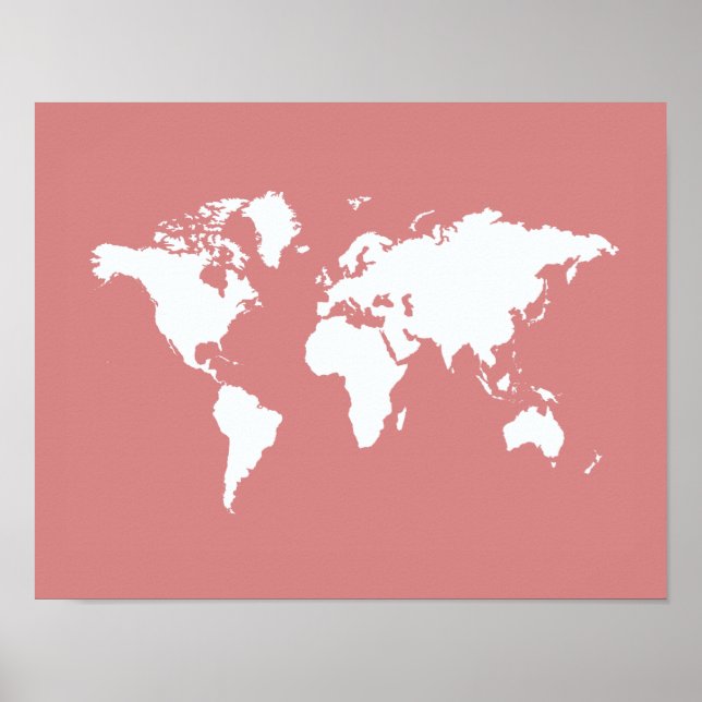 Póster Mundo rosa elegante (Frente)