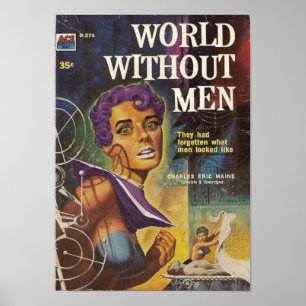 Póster Mundo sin hombres