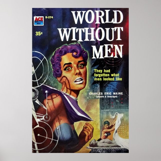 Póster Mundo sin hombres (Frente)