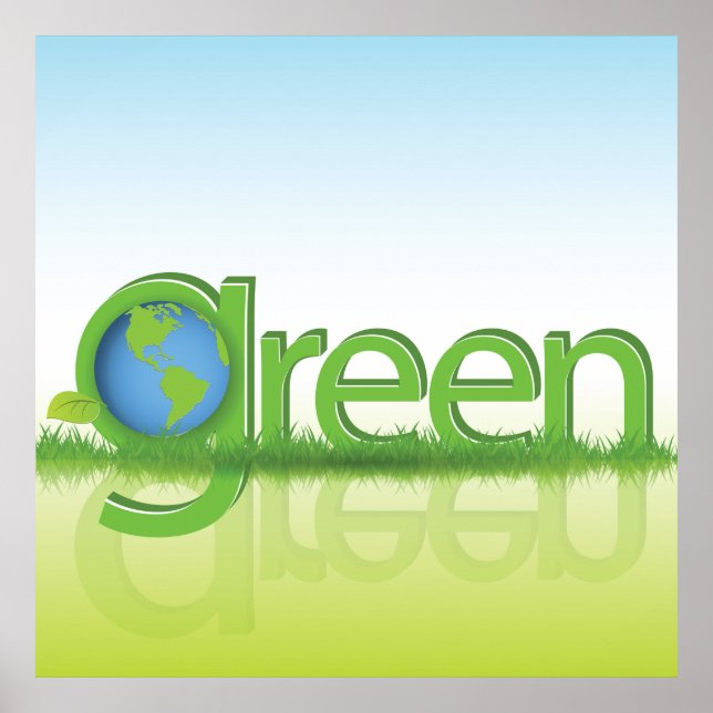 Póster Mundo Tierra Verde (Frente)