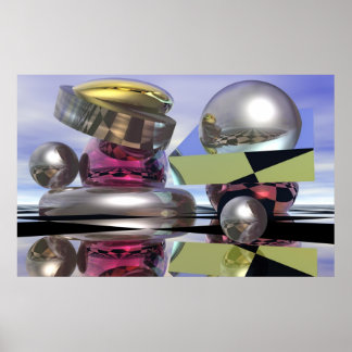 Póster Mundos reflectantes