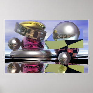 Póster Mundos reflectores