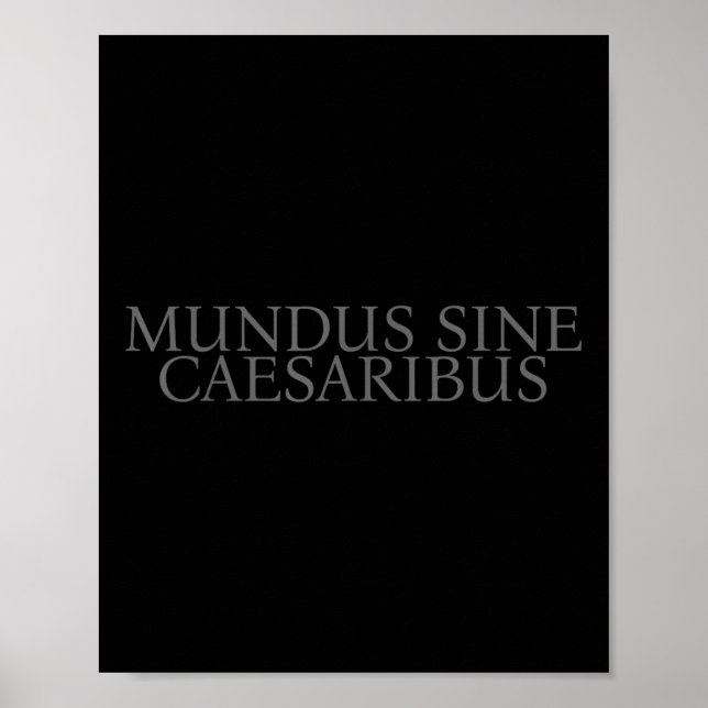 Póster Mundus Sine Caesaribus Un Mundo Sin César (Frente)