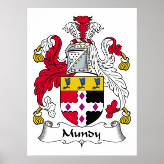Póster Mundy Family Crest