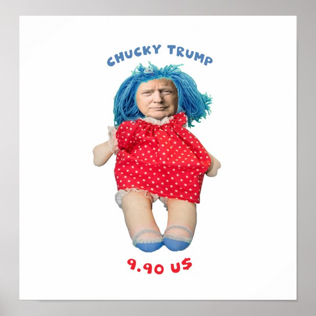 Póster Muñeca Chucky Donald Trump (Frente)
