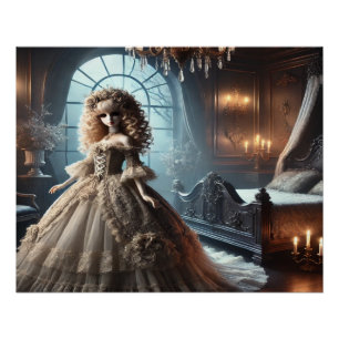 Póster Muñeca Gótica Victoriana – Elegancia Oscura