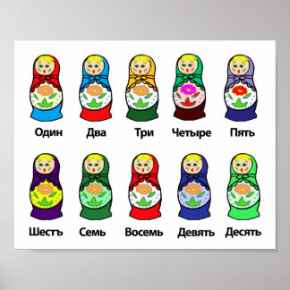 Póster Muñeca rusa de nidificación (Matryoshka)