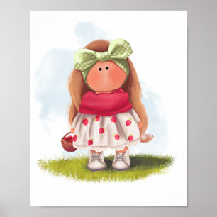 Póster Muñeca Tilda de Fresa