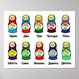 Póster Muñecas rusas de nidificación (Matryoshka)