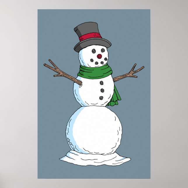 Póster Muñeco de nieve (Frente)