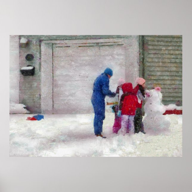 Póster Muñeco de nieve - Cirugía reconstructiva (Frente)