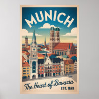 Munich Alemania Retrospectiva Silueta Urbana Viaje
