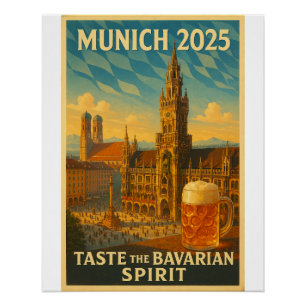 Póster Múnich - "Arte bávaro de encanto"