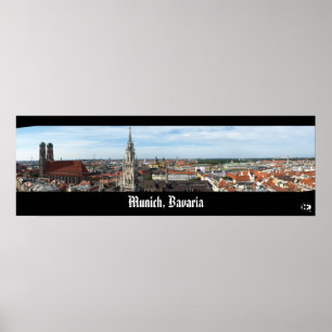 Póster Múnich, Bavaria Panorama