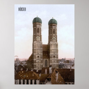 Póster Múnich en el siglo XIX