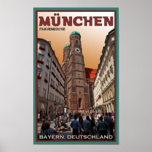 Póster Múnich - Frauenkirche