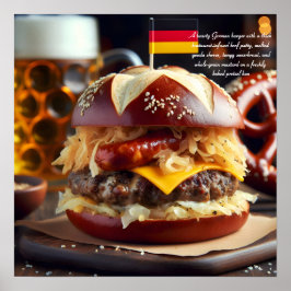Póster Munich Munchies: Bonanza de la hamburguesa de Brat