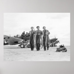 Póster Munición del aeroplano WW2, los años 40