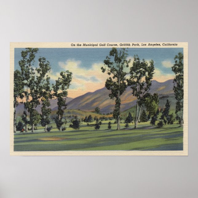 Póster Municipal Golf Course in Griffith Park (Frente)