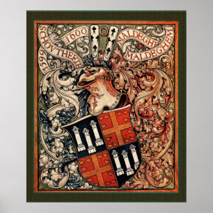 Póster Municipio de Maldegem, Bélgica (Vintage CoA)