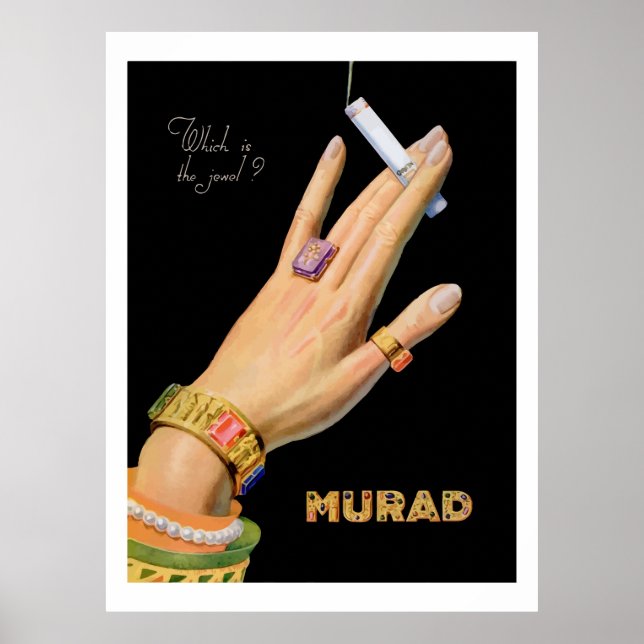 Póster MURAD (Anuncios antiguos de los años 20) (Frente)