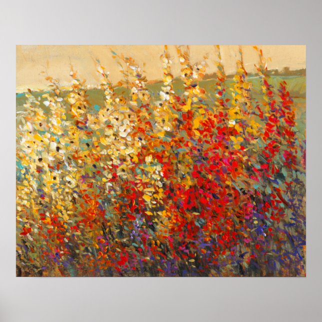 Póster Mural de jardín brillante de flores silvestres de  (Frente)