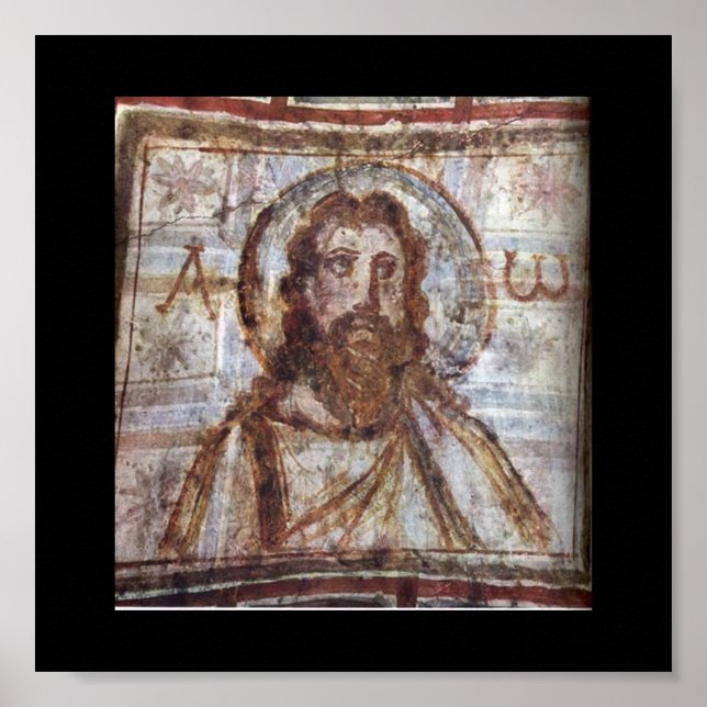 Póster Mural de la catacumba de Commodilla. (Frente)