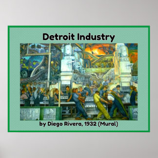 Póster Mural de la industria de Detroit