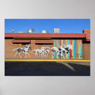 Póster Mural de los Caballos Pintados Corriendo, Tucumcar