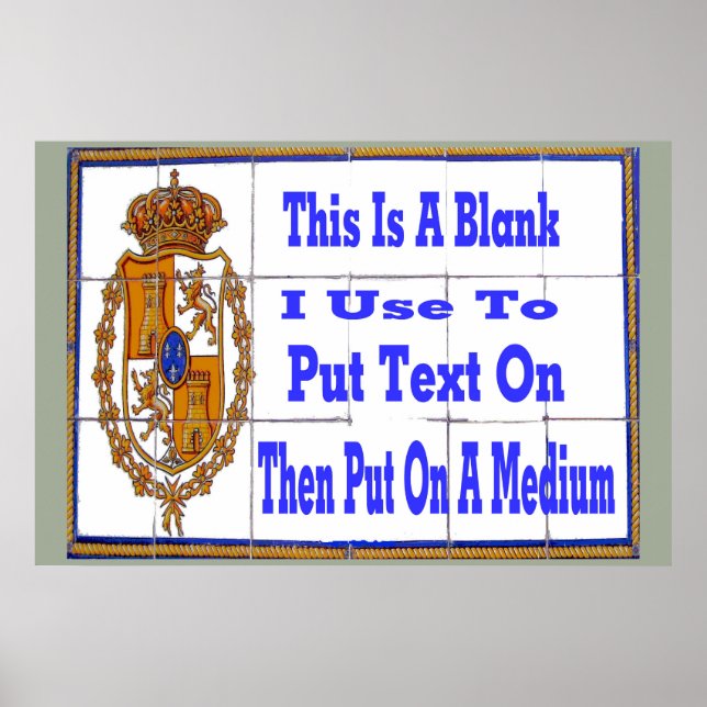 Póster Mural de mosaico de ejemplo (Frente)