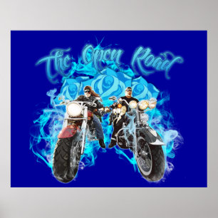 Póster Mural de Poster de pared de motocicleta de ciclism