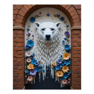 Póster Mural de Street Art Papercraft