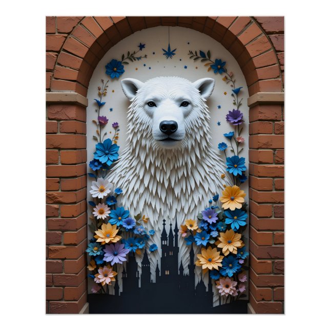 Póster Mural de Street Art Papercraft (Anverso)