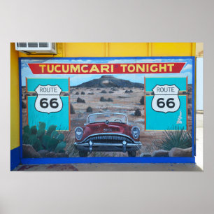 Póster Mural de Tucumcari Tonight, Ruta 66, Nuevo México