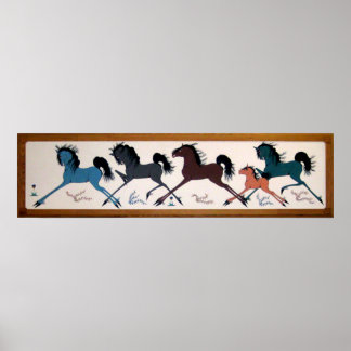 Póster Mural del caballo de la escala pop Chalee