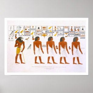 Póster Murales de las tumbas de los reyes en Thebes,