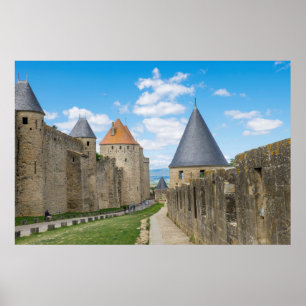 Póster Murallas medievales de Carcassonne