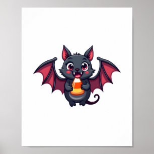 Póster Murciélago de vampiros con Candy - Camiseta de Hal